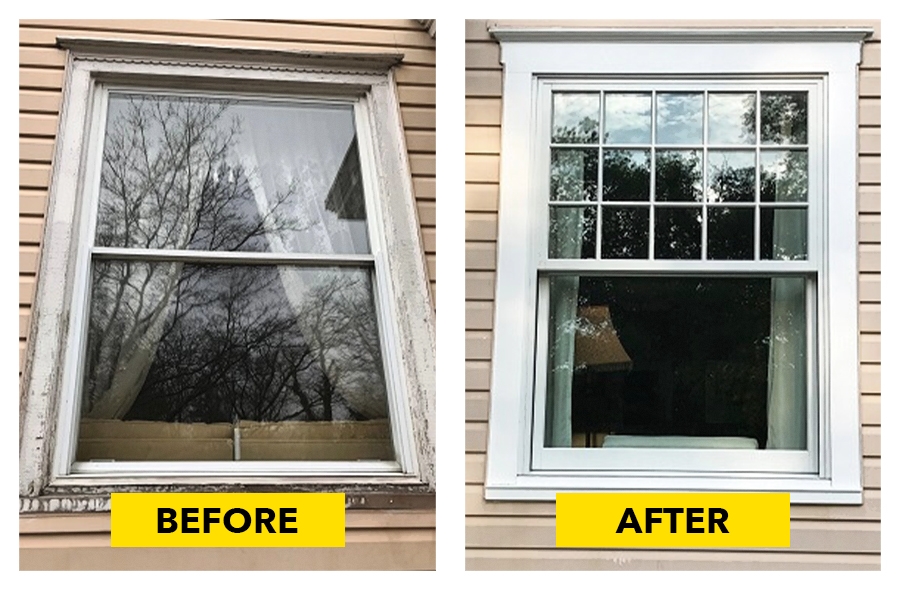 Windows Replacement Before After