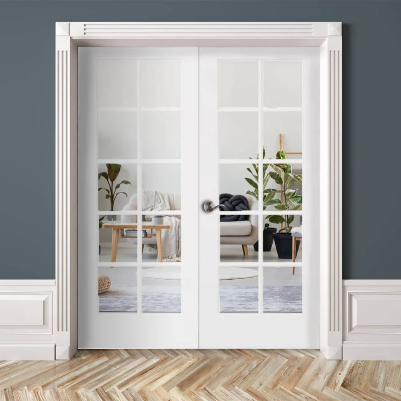 french 10 lite clear glass mdf interior double door 826768 1200x1200