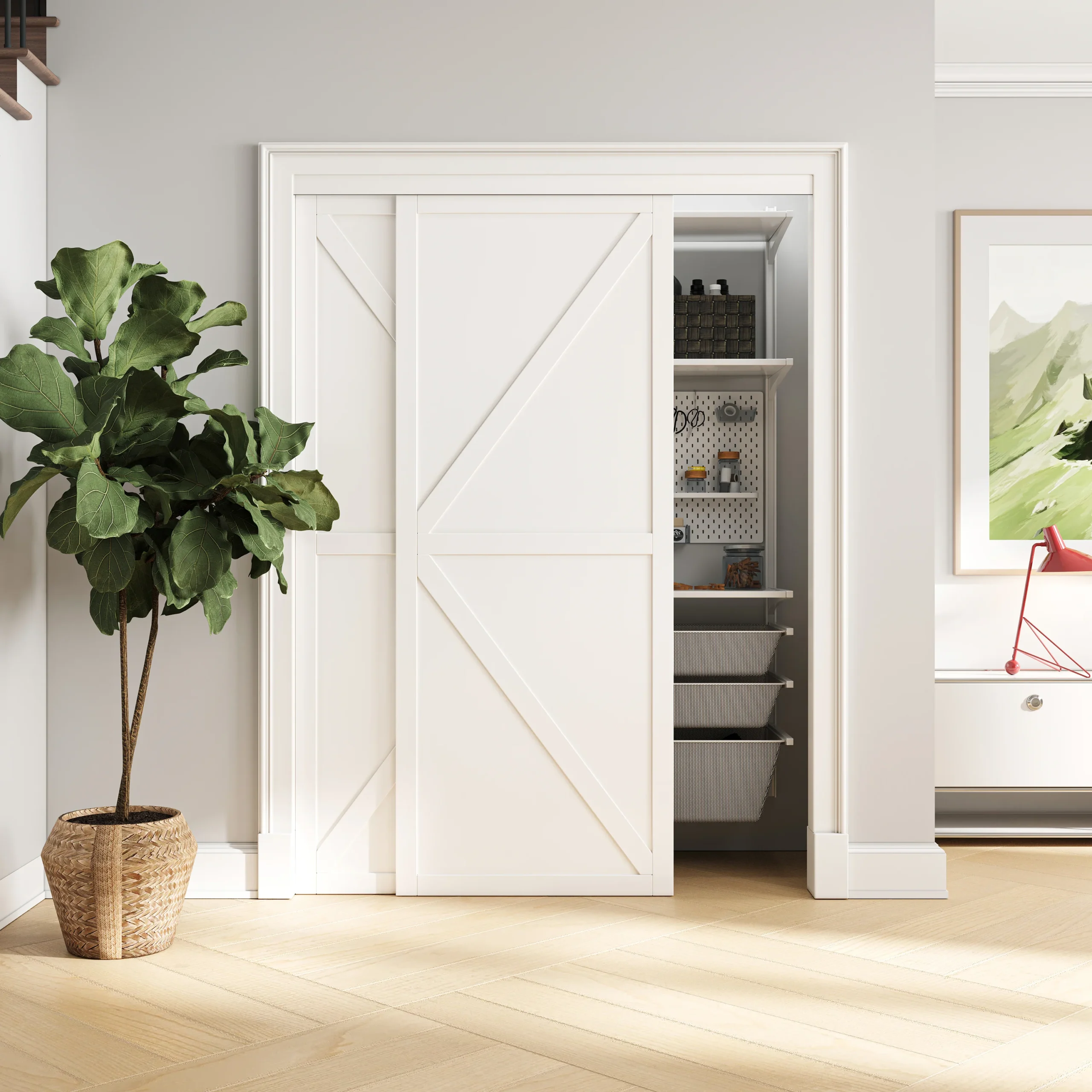 Ark Design K Panel Bypass Sliding Closet Door 60in x 80in.3