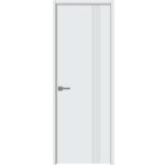 Interior Solid French Door | BASIC 0111 Arctic White | Single Regular Panel Frame Handle | Bathroom Bedroom Modern Doors