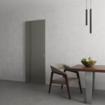 Hidden Barn | Basic 0111 Dove Grey | Wood Veneer Doors | Magic Concealed Sliding Set | " - Image 5