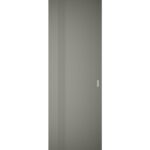 Hidden Barn | Basic 0111 Dove Grey | Wood Veneer Doors | Magic Concealed Sliding Set | "