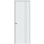 Sliding Pocket Door | BASIC 0111 Arctic White | Kit Rail Hardware | Solid Wood Interior Bedroom Modern Doors