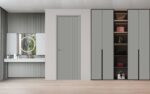 Slab Door Panel | BASIC 0111 Dove Grey | Wood Veneer Doors | Pocket Closet Sliding Barn - Image 2