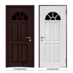 Front Exterior Prehung Glass Steel Door - Image 4
