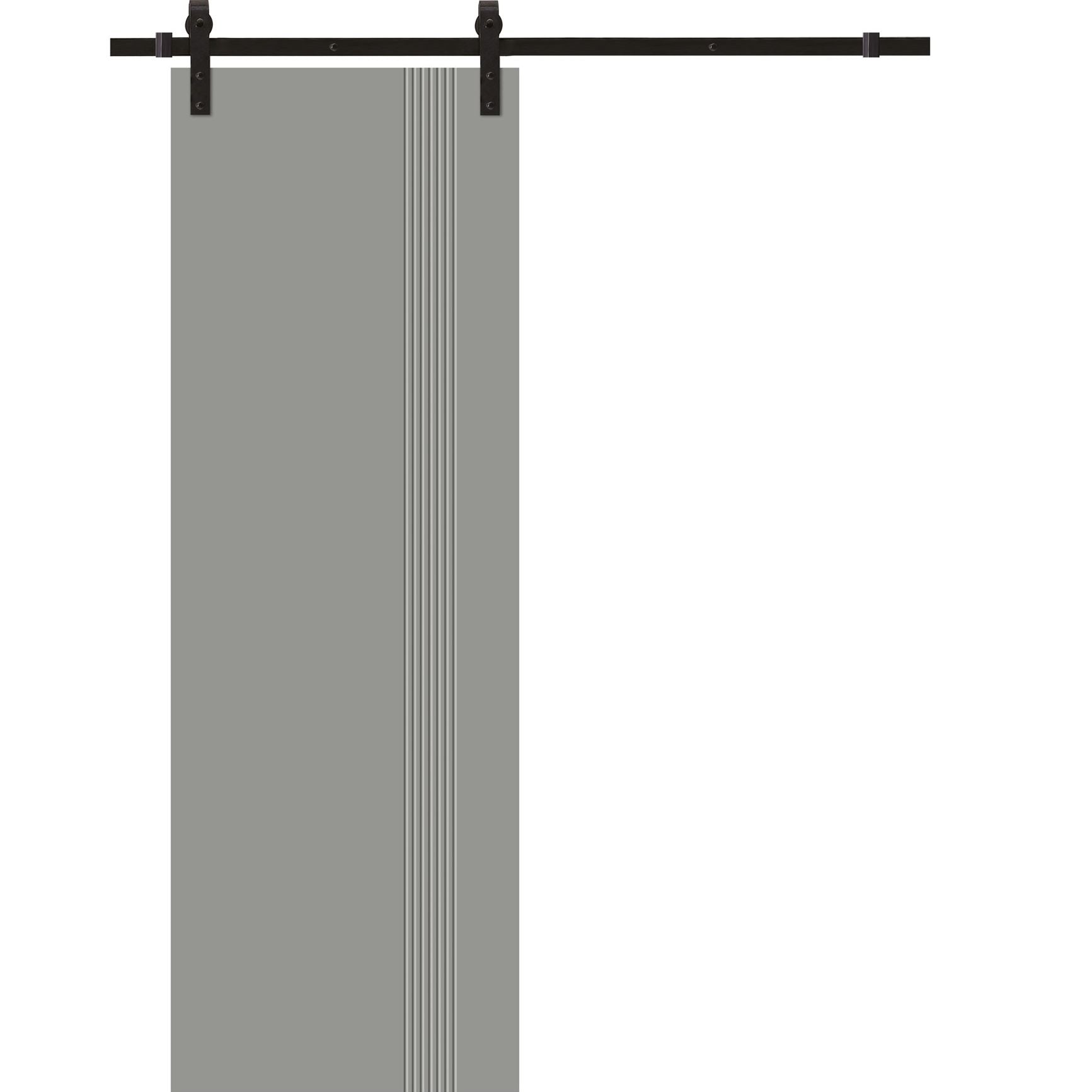 20_c5248686-beaf-420a-8ce8-0c03863fbaa2_wcgvvcuh80kyfpqc Modern Barn Door | BASIC 0111 Dove Grey | 6.6FT Rail Track Heavy Hardware Set | Solid Panel Interior Doors - Image 1