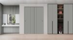 Slab Door Panel | BASIC 0111 Dove Grey | Wood Veneer Doors | Pocket Closet Sliding Barn - Image 3