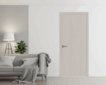 Interior Solid French Door | BASIC 3001 Ash | Single Regular Panel Frame Handle | Bathroom Bedroom Modern Doors - Image 2