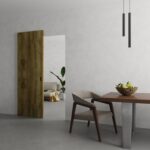 Hidden Barn | Basic 3001 Antique Oak | Wood Veneer Doors | Magic Concealed Sliding Set | " - Image 2