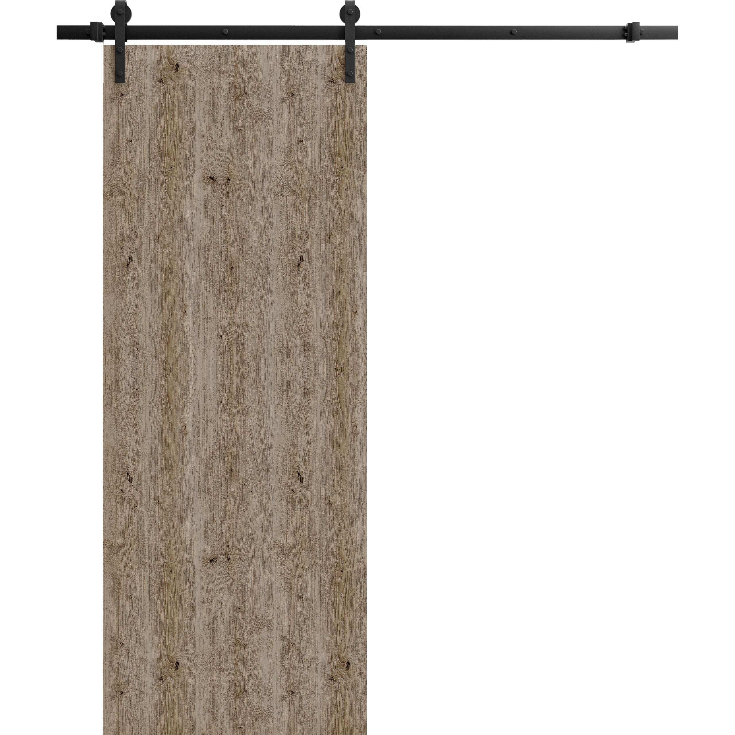 3001_barn_wkzx6nhgobpprmng Modern Barn Door | BASIC 3001 Caramel Oak | 6.6FT Rail Track Heavy Hardware Set | Solid Panel Interior Doors - Image 1