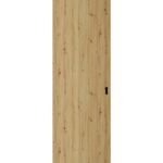 Hidden Barn | Basic 3001 Caramel Oak | Wood Veneer Doors | Magic Concealed Sliding Set | "