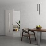 Hidden Barn | Basic 3002 Ash Franko | Wood Veneer Doors | Magic Concealed Sliding Set | " - Image 2