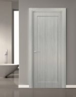 Pantry Kitchen Door with Hardware | Quadro 4111 Ginger Ash | Single Panel Frame Trims | Bathroom Bedroom Sturdy Doors - Image 3
