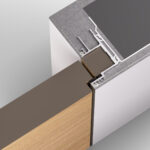 Invisible Solid Hidden Door with Handle | Planum 0010 Pietra with Black Hidden Frame Left-hand Inswing Black Frame | Concealed Hinges Lock Handle | Modern Frameless Doors - Image 3