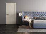 Modern Wood Interior Door with Hardware | Riviera 9008 Painted Creamy | Single Panel Frame Trims | Bathroom Bedroom Sturdy Doors - Image 2