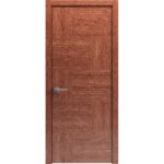 Modern Wood Interior Door with Hardware | Riviera 9015 Walnut | Single Panel Frame Trims | Bathroom Bedroom Sturdy Doors