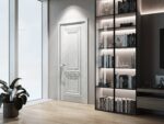 Modern Wood Interior Door with Hardware | Majestic 9022 Pine Creamy | Single Panel Frame Trims | Bathroom Bedroom Sturdy Doors - Image 2