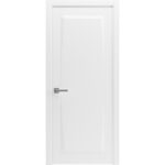 Modern Wood Interior Door with Hardware | Majestic 9024 Painted White | Single Panel Frame Trims | Bathroom Bedroom Sturdy Doors