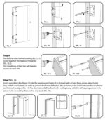 Solid French Door Opaque Glass / Sete 6933 White Silk / Single Regular Panel Frame Handle / Bathroom Bedroom Modern Doors - Image 4