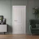 Interior Door | BASIC 9772 White | Single Regular Panel Frame Handle | Bathroom Bedroom Doors - Image 2