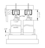 Sliding Closet Bypass Doors | BASIC 3001 Caramel Oak | Rails Hardware Set | Wood Solid Bedroom Wardrobe Doors - Image 5