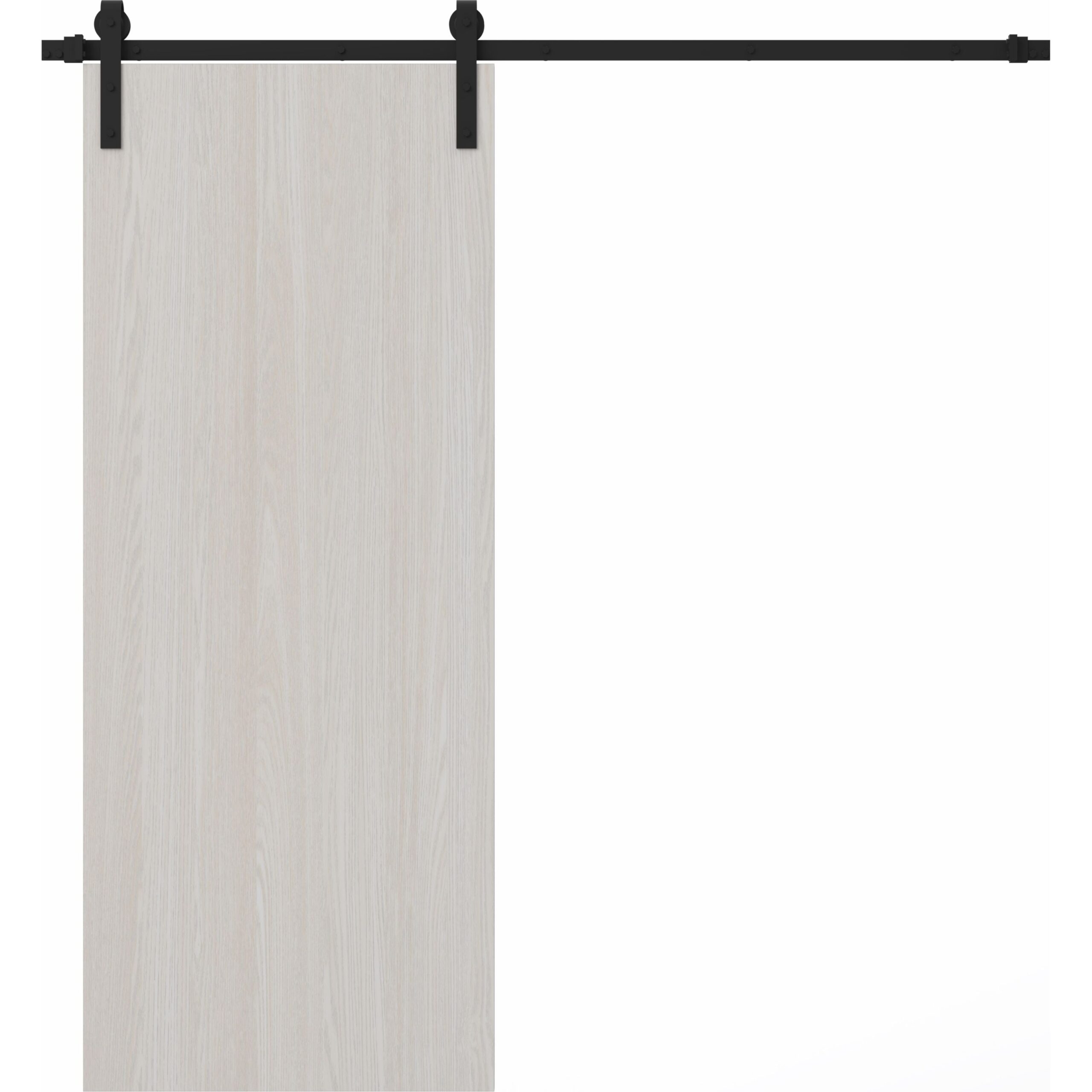 door_3.0_ash_single_jnehp8avr16hmjbk Modern Barn Door | BASIC 3001 Ash | 6.6FT Rail Track Heavy Hardware Set | Solid Panel Interior Doors - Image 1