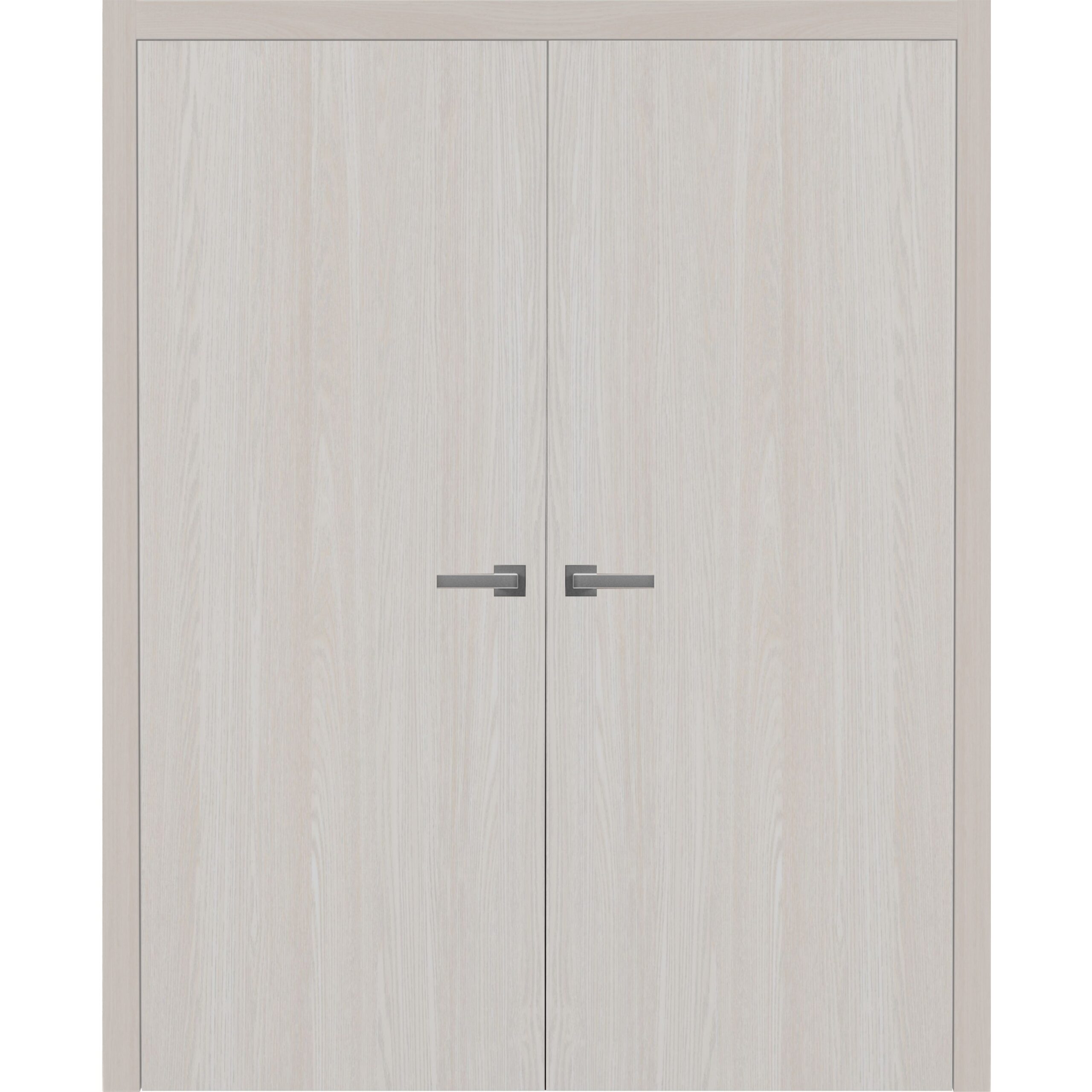 double_87c159d7-2e27-46c2-9328-28099efaff2b_pmhxfnmta7ntcxlb Interior Solid French Double Doors | BASIC 3001 Ash | Wood Interior Solid Panel Frame | Closet Bedroom Modern Doors - Image 1