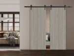 Slab Door Panel | BASIC 3001 Oak | Wood Veneer Doors | Pocket Closet Sliding Barn - Image 4