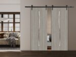 Slab Door Panel | BASIC 3002 Oak | Wood Veneer Doors | Pocket Closet Sliding Barn - Image 4
