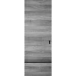 Hidden Barn | Planum 0012 Ginger Ash | Sturdy Finished Doors | Magic Concealed Sliding Set