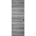 Hidden Barn | Planum 0015 Ginger Ash | Sturdy Finished Doors | Magic Concealed Sliding Set