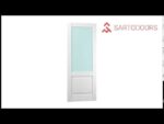 Solid French Double Doors | Lucia 1533 White Silk with Clear Glass | Wood Solid Panel Frame Trims | Closet Bedroom Sturdy Doors - Image 5