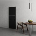 Hidden Barn | Planum 0110 Black Matte | Sturdy Finished Modern Doors | Magic Concealed Sliding Set - Image 4
