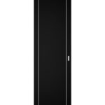 Hidden Barn | Planum 0410 Black Matte | Sturdy Finished Modern Doors | Magic Concealed Sliding Set