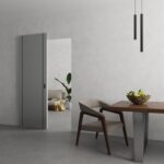 Hidden Barn | Planum 0017 Matte Grey | Sturdy Finished Flush Modern Doors | Magic Concealed Sliding Set - Image 2