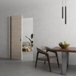 Hidden Barn | Planum 0011 Natural Veneer | Sturdy Finished Flush Modern Doors | Magic Concealed Sliding Set - Image 2