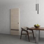 Hidden Barn | Planum 0012 Natural Veneer | Sturdy Finished Flush Modern Doors | Magic Concealed Sliding Set - Image 4