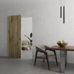 Hidden Barn | Planum 0010 Oak | Sturdy Finished Flush Modern Doors | Magic Concealed Sliding Set - Image 2
