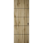 Hidden Barn | Planum 0015 Oak | Sturdy Finished Flush Modern Doors | Magic Concealed Sliding Set