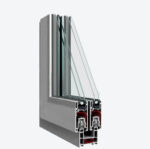 Patio Exterior Metal - Plastic Sliding Doors / Patio 8166 Gray Ash - Image 5