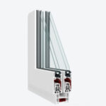 Patio Exterior Metal - Plastic Sliding Doors / Patio 8166 White Silk - Image 5