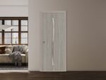 Sliding Pocket Door | BASIC 3002 Oak | Kit Rail Hardware | Solid Wood Interior Bedroom Modern Doors - Image 2