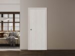 Sliding Pocket Door | BASIC 3001 Ash | Kit Rail Hardware | Solid Wood Interior Bedroom Modern Doors - Image 2