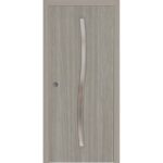 Sliding Pocket Door | BASIC 3002 Oak | Kit Rail Hardware | Solid Wood Interior Bedroom Modern Doors