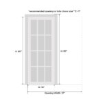 Sliding Pocket Door with Opaque Glass / Sete 6933 White Silk / Kit Rail Hardware / MDF Interior Bedroom Modern Doors - Image 5