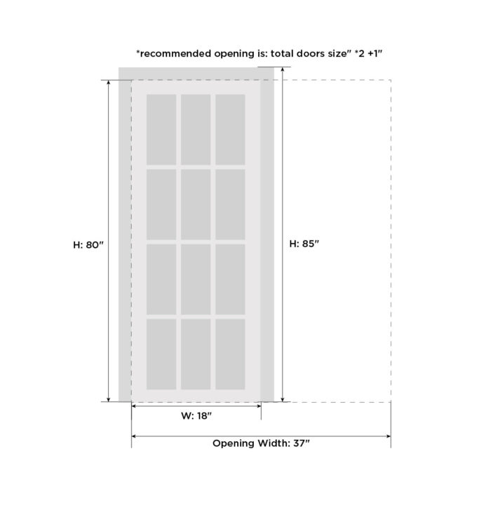 Sliding Pocket Door | BASIC 3002 Walnut | Kit Rail Hardware | Solid Wood Interior Bedroom Modern Doors - Image 5