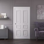 Sliding Closet Bi-fold Doors | ROYAL 9833 White Enamel | Sturdy Tracks Moldings Trims Hardware Set | Wood Solid Bedroom Wardrobe Doors - Image 2