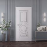 Interior Door | ROYAL 9855 White Enamel | Single Regular Panel Frame Handle | Bathroom Bedroom Doors - Image 2