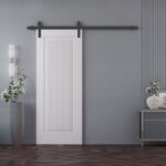 Barn Door | ROYAL 9888 White Enamel | 6.6FT Rail Track Heavy Hardware Set | Solid Panel Interior Doors - Image 2