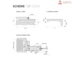 Interior Solid French Double Doors | BASIC 0111 Dove Grey | Wood Interior Solid Panel Frame | Closet Bedroom Modern Doors - Image 4